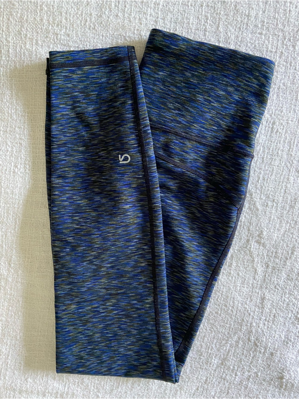 Gap Fit Blackout Technology Blue Space-Dye Athletic Leggings Women’s Small